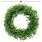 Set of 2: Boxwood Wreath with Realistic Green Tips, 24" Wide, Indoor/Outdoor Use, UV Resistant, Spring & Summer, Front Door, Home & Office Decor